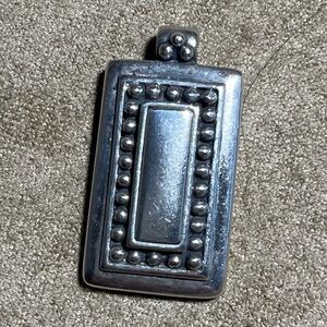 ⭐️FWP Rectangular Metal Pendant in Geometric - Industrial Vibe